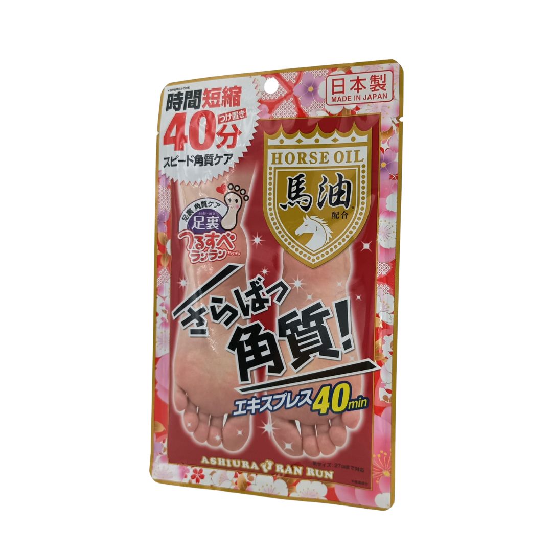 Ashiura Ran Run Horse Oil Foot Mask 1pair