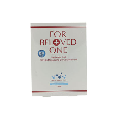 For Beloved One Hyaluronic Acid GHK-Cu Bio-Cellulose Mask 3pcs