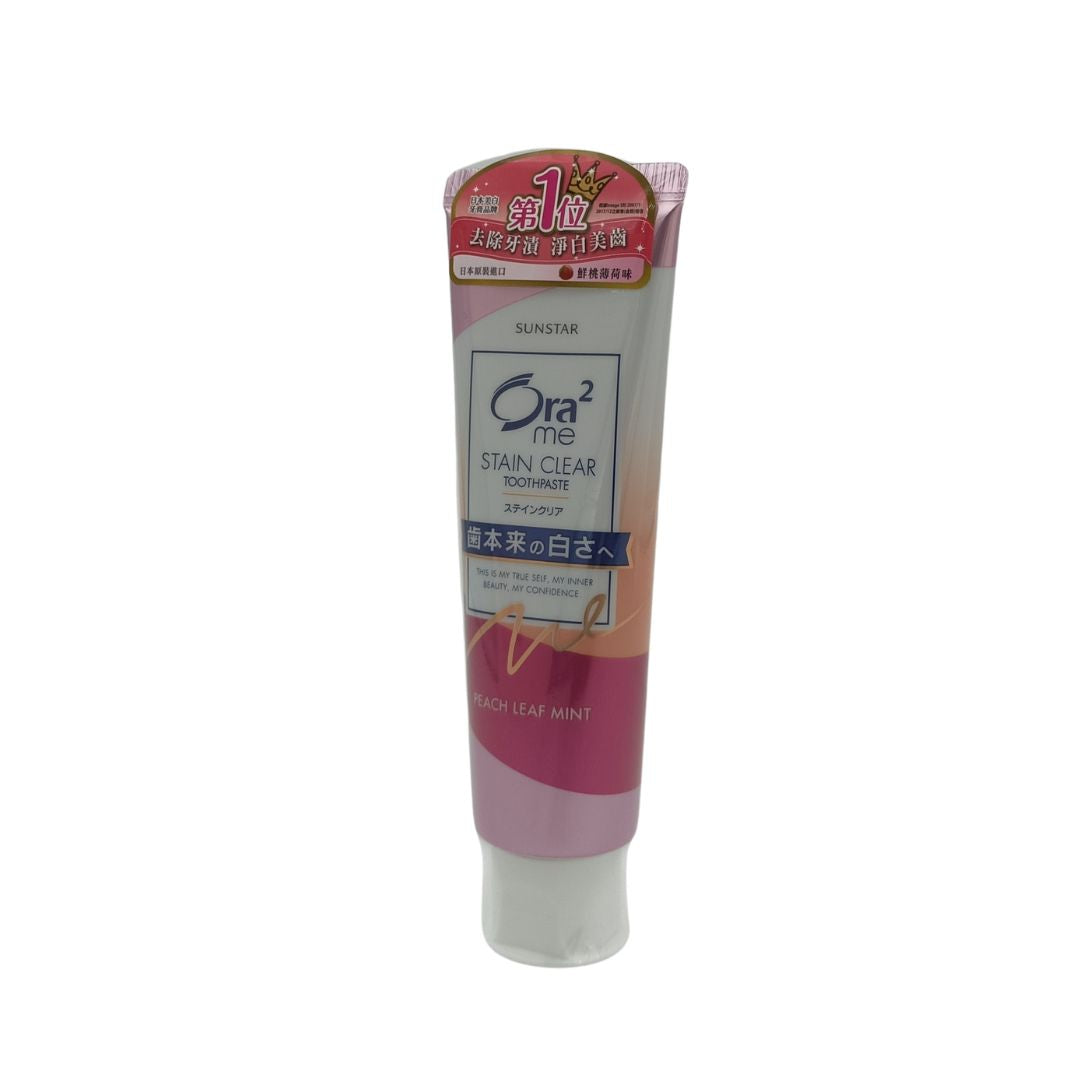 Ora2 Me Stainclear Toothpaste 140g (Natural Mint/ Peach Mint) Peach Mint