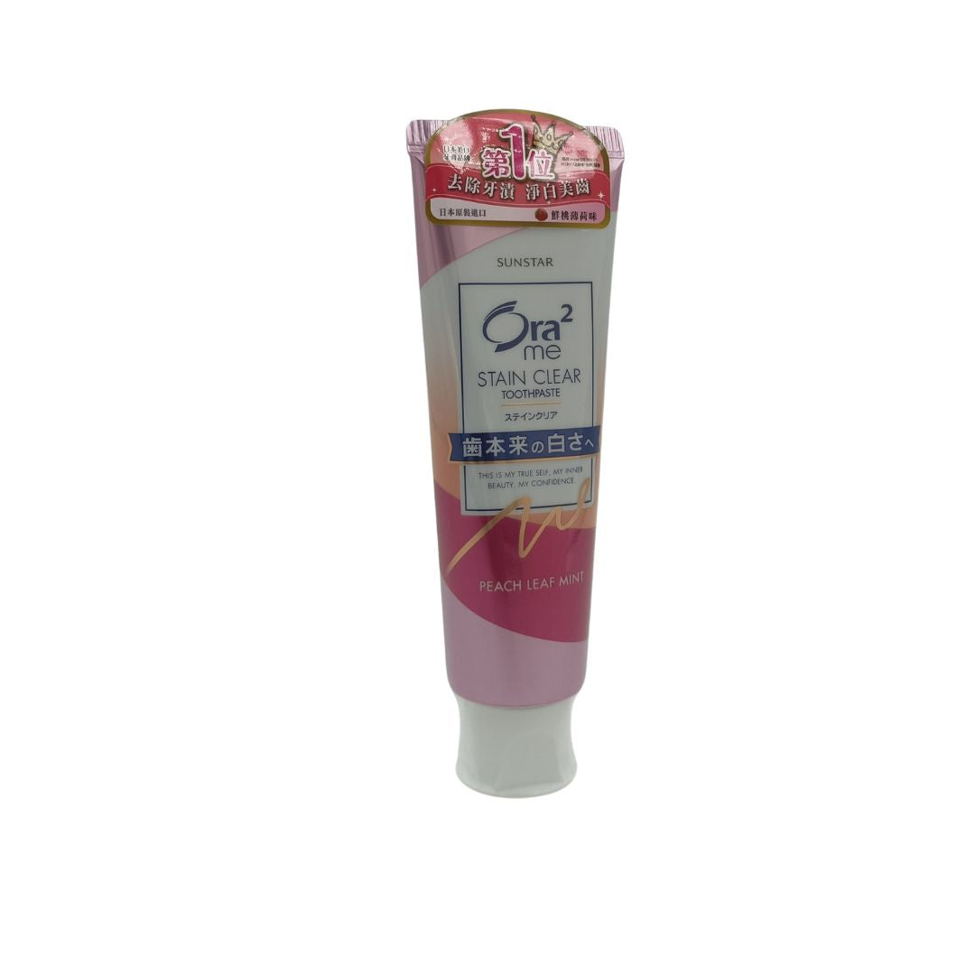 Ora2 Me Stainclear Toothpaste 140g (Natural Mint/ Peach Mint) Peach Mint