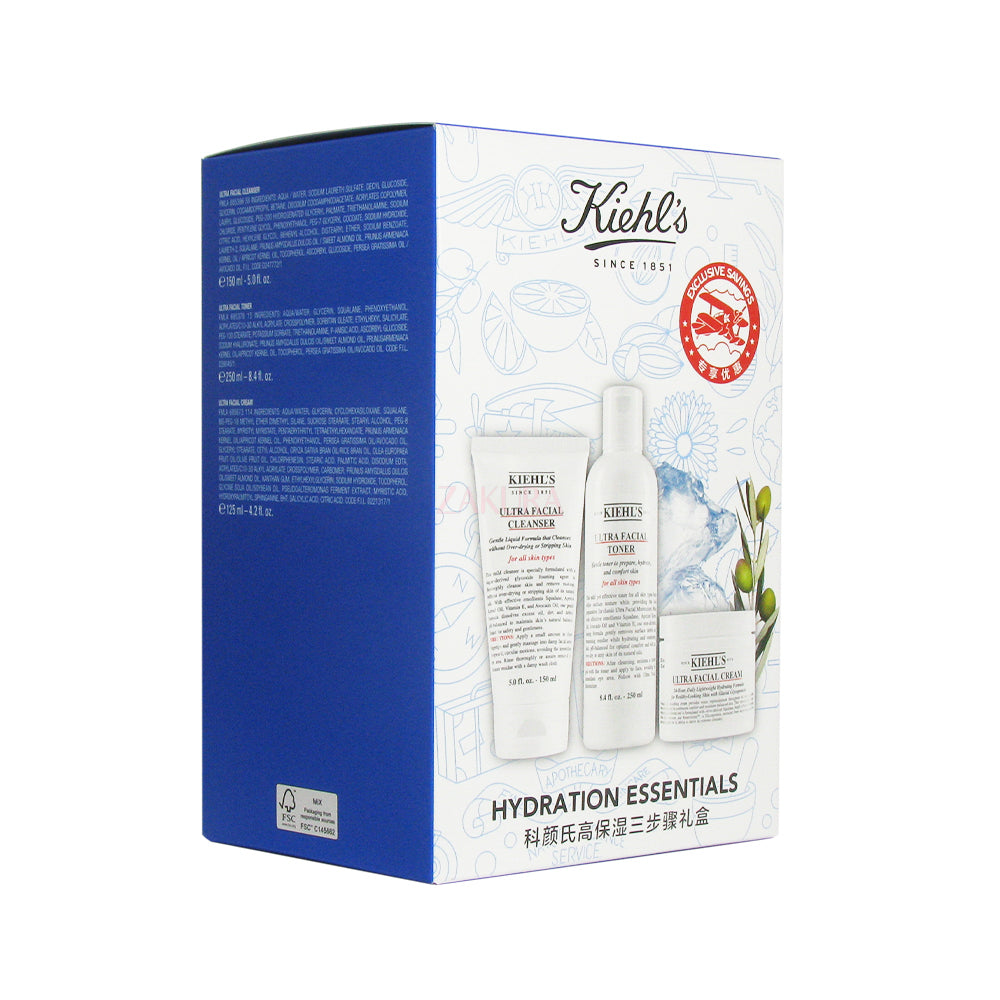 Kiehl's Hydration Essentials Set 3pcs