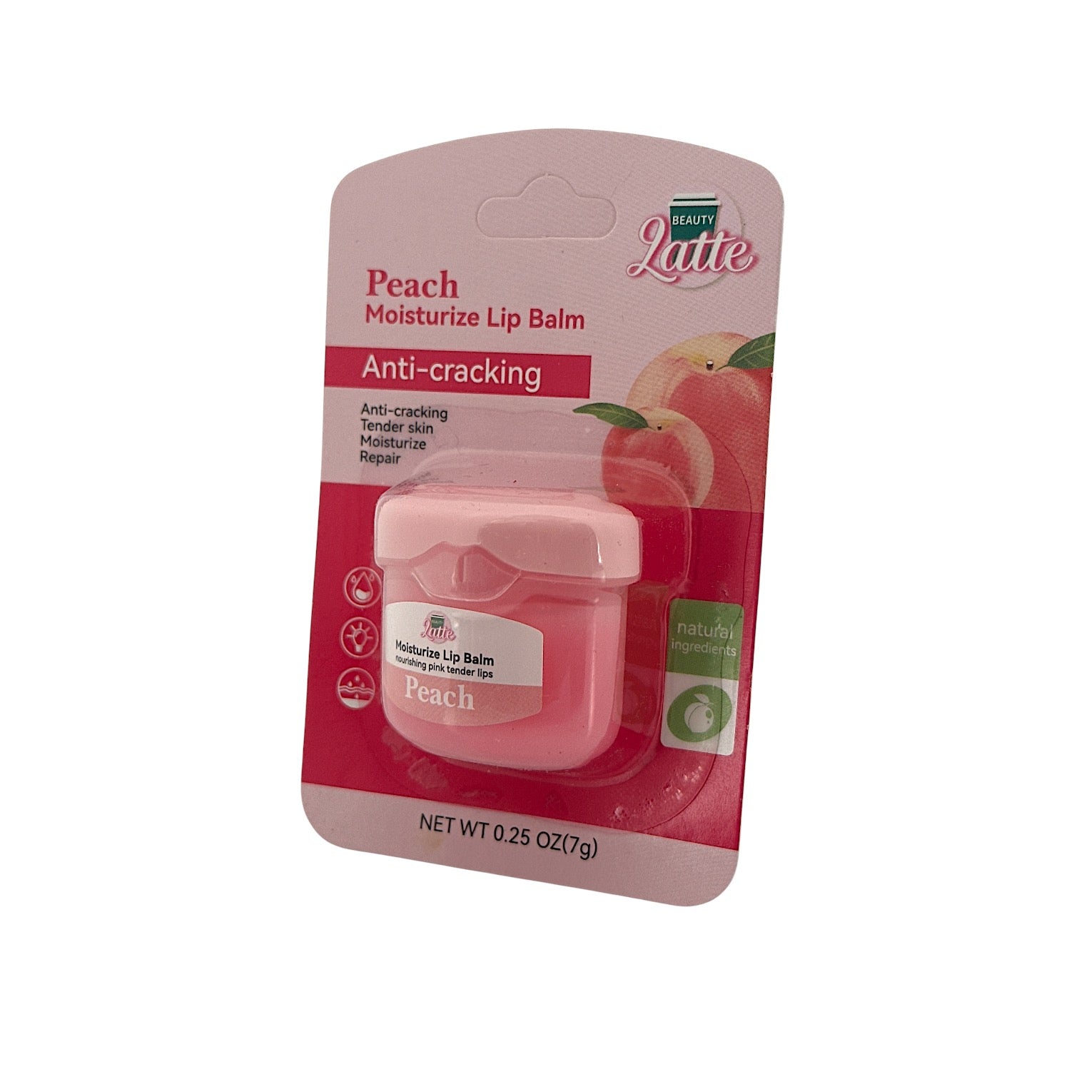 Beauty Latte Moisturizing Lip Balm - Peach 7g