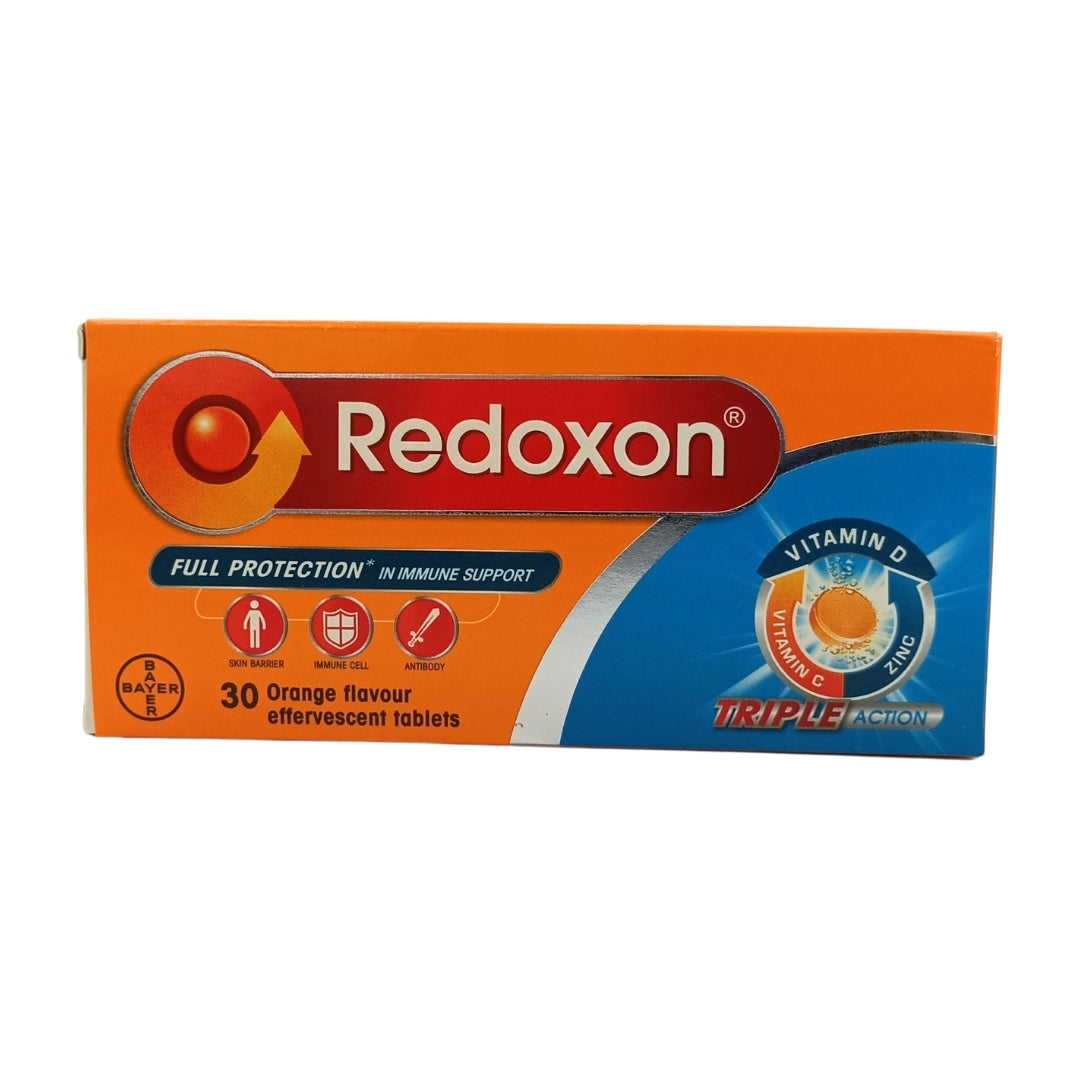 Redoxon Triple Action Effervescent Orange(VitaminC+D+Zinc) 30tabs