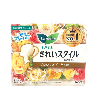 Laurier Breathable Pantiliners Floral Fruit Scent 14cm 72pcs