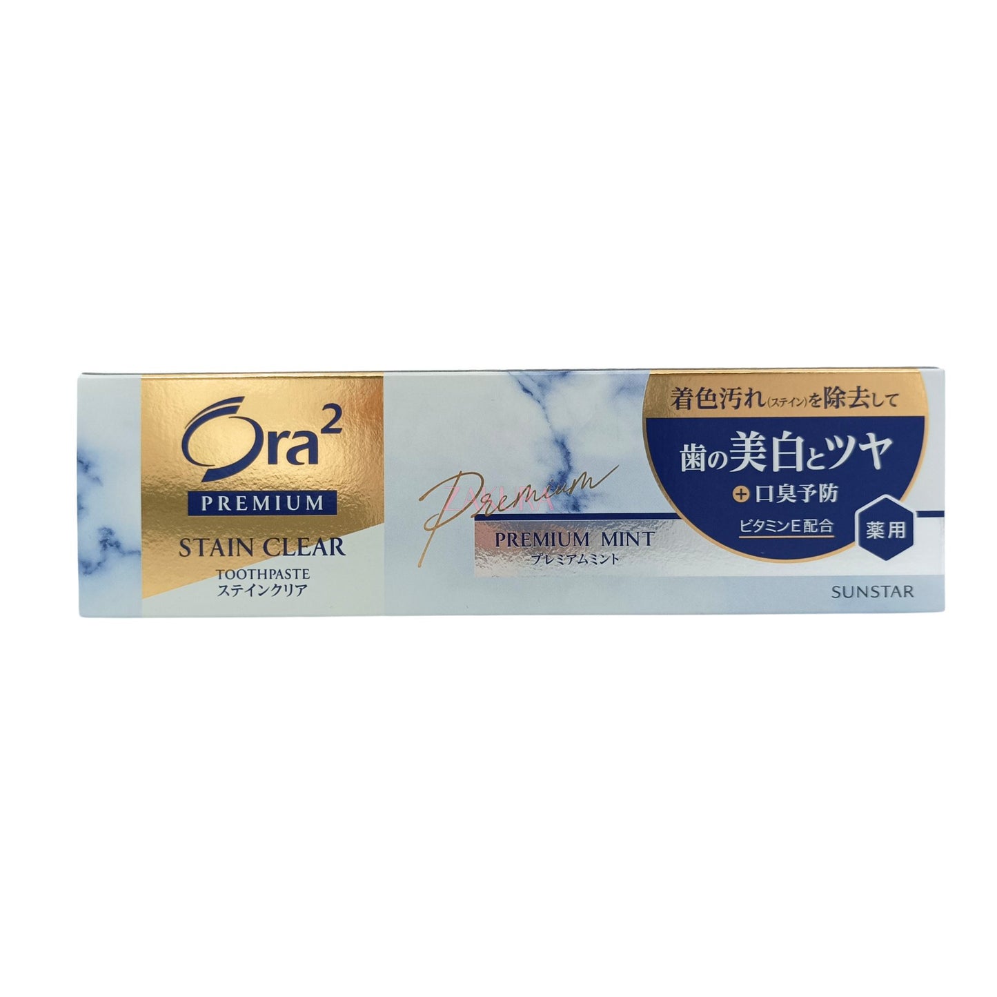 Ora2 Stainclear Premium Toothpaste Premium Mint 100g Package 2