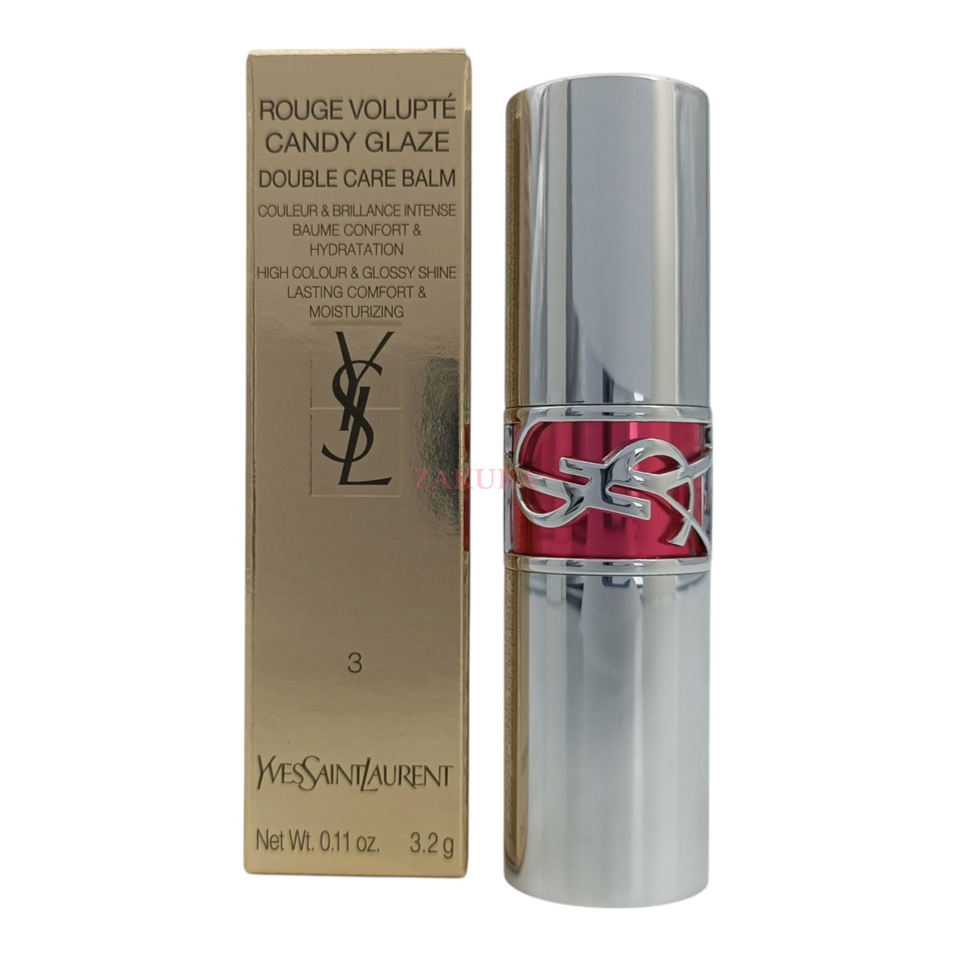 Yves Saint Laurent Rouge Volupte Candy Glaze Double Care Balm 3.5g (3/2/4) 3