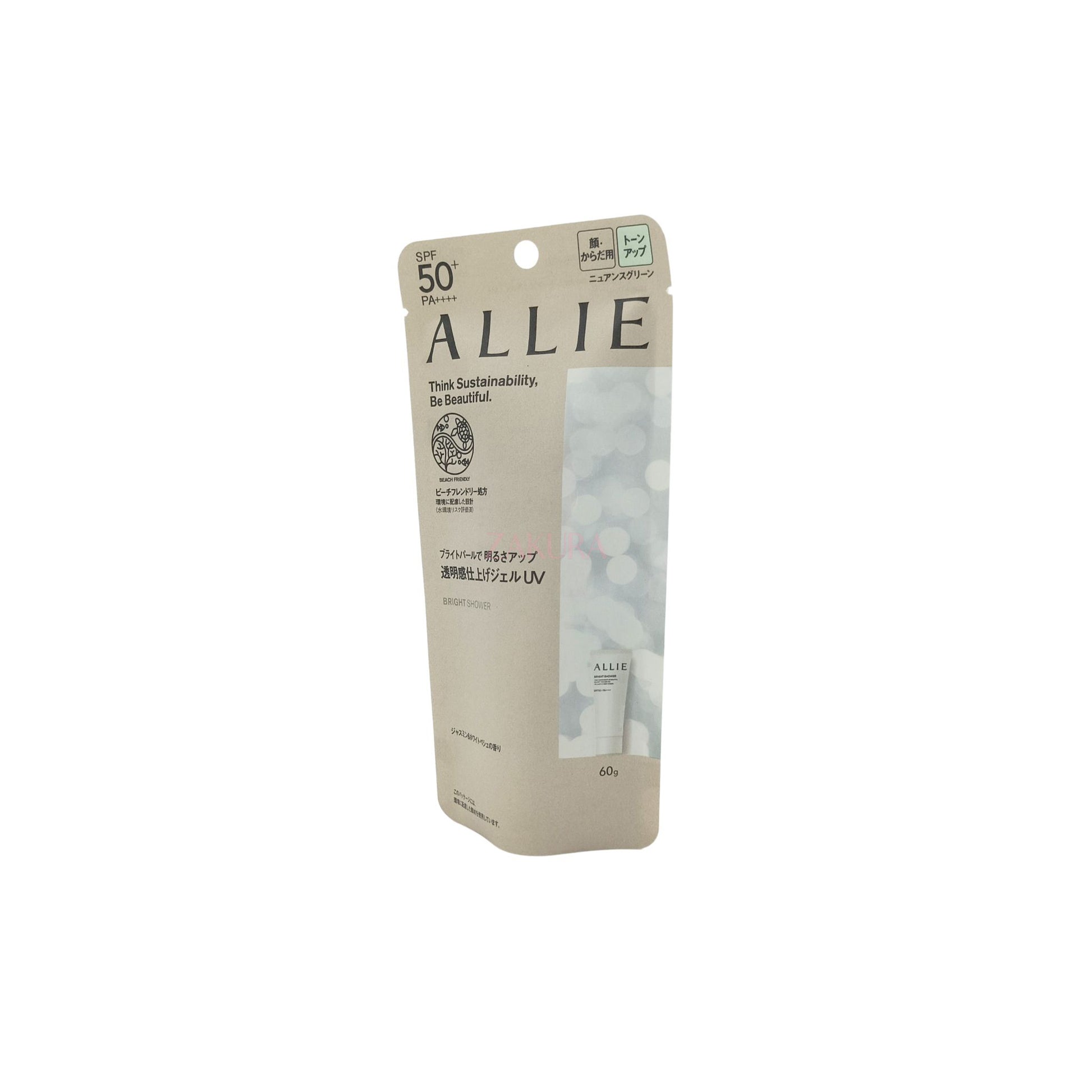 Allie Tone Up UV SPF50 60g (01 Bright Shower/02 Rose Chaire/03 Sheer Ecru) 01 Bright Shower