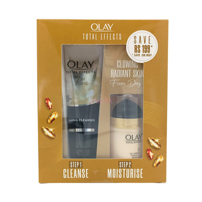 Olay Total Effects 7 in1 Day Cream + Foam Cleanser Set 2pcs