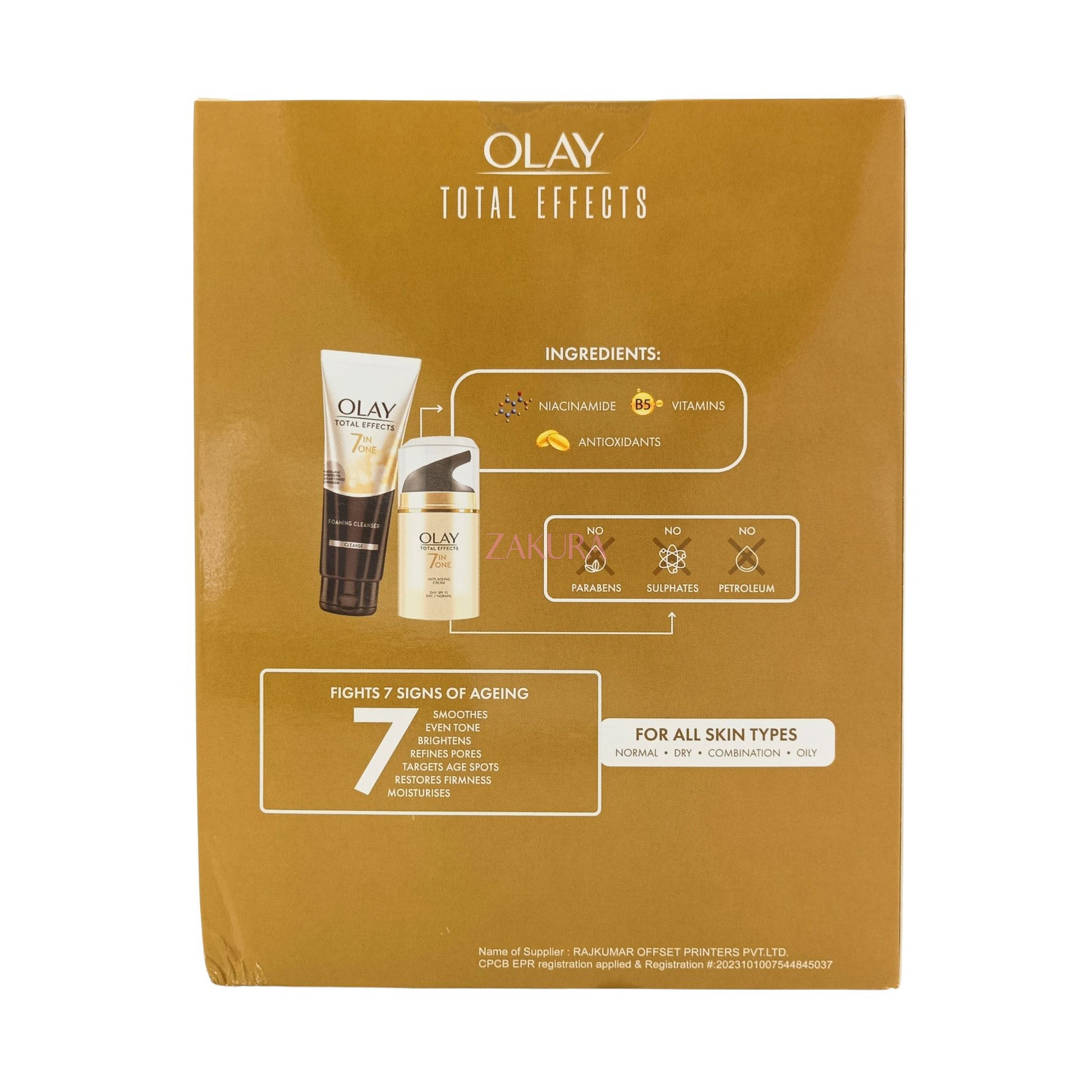 Olay Total Effects 7 in1 Day Cream + Foam Cleanser Set 2pcs