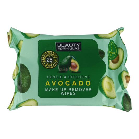 Beauty Formulas Avocado Make-Up Remover Wipes 25pcs