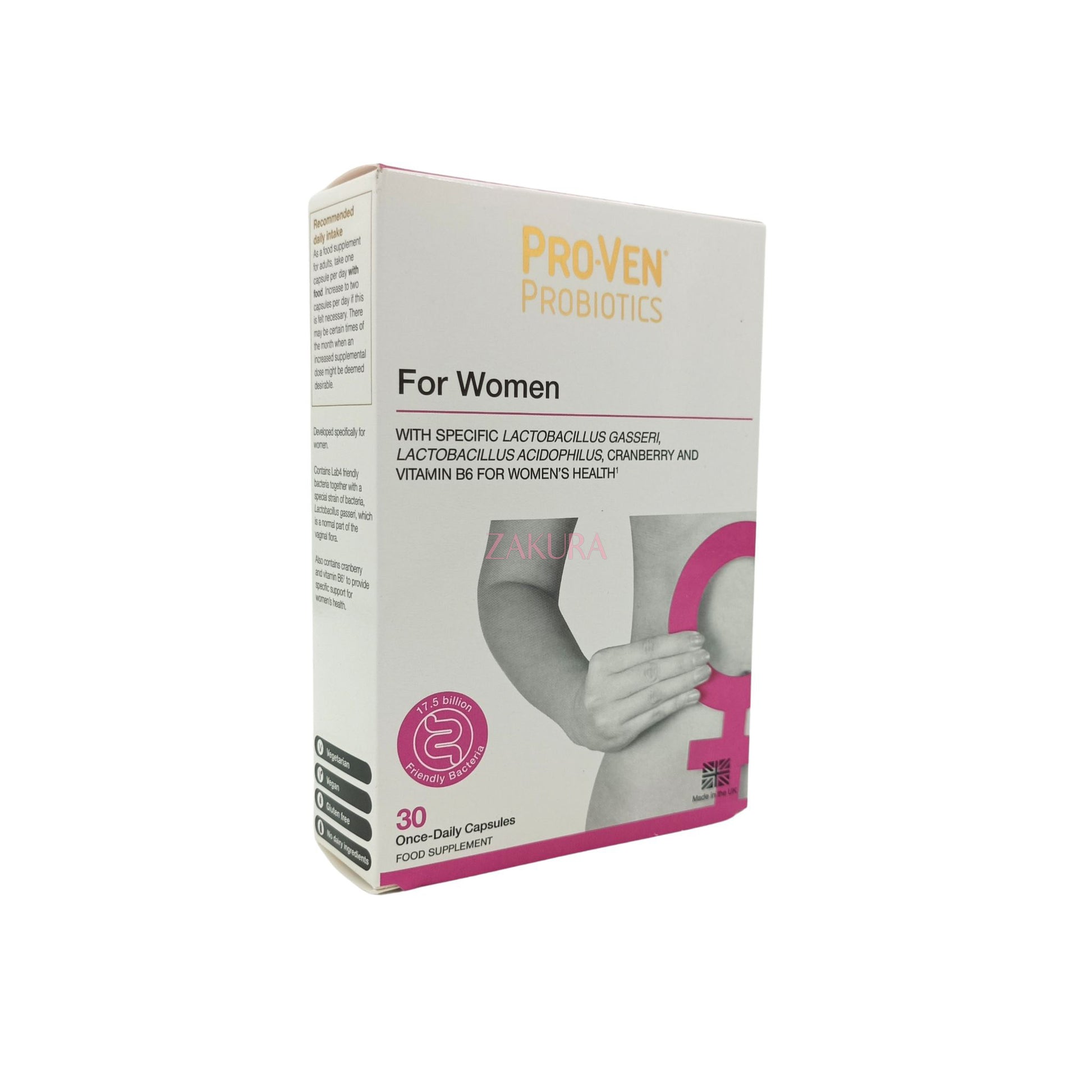 Proven For Women -Live Microorganism Cranberry Vitamin B6 30 caps