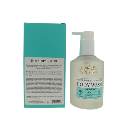 Royal Apothic Body Wash 240ml (Hand Perfumed with Holland Park/Hand Perfumed with Cutting Garden) Hand Perfumed with Holland Park