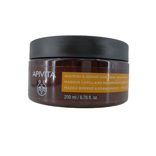 Apivita Nourish & Repair Hair Mask with Olive & Honey 200ml