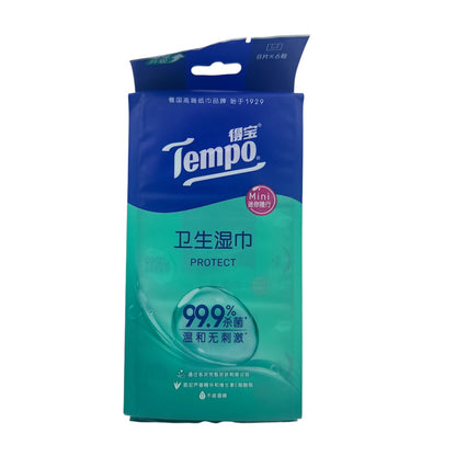Tempo Hygiene Wet Wipe (Mini) - Unscented 6pcs