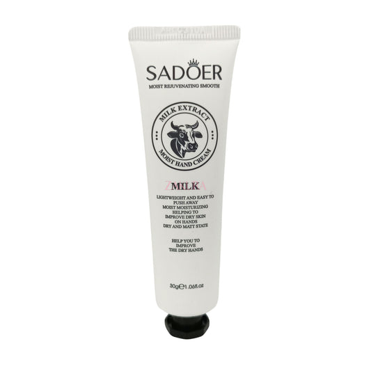 SADOER Hand Cream 30g (Rose/Avocado/Peach/Sakura/Horse Oil/Milk/Sheep) Milk