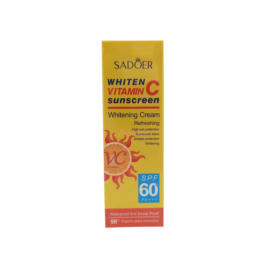 SADOER Vitamin C Sunscreen Whitening Cream SPF60+ 40g