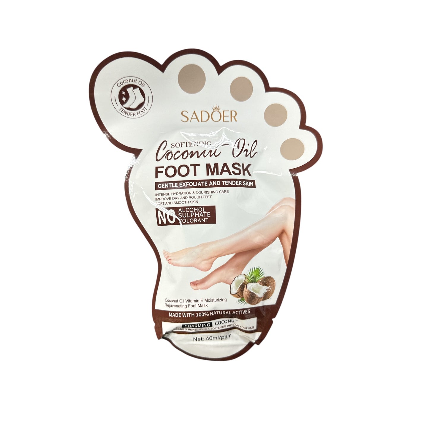 SADOER Coconut Oil Vitamin E Moisturizing Foot Mask 1 Pair – Zakura Global