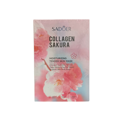 SADOER Cherry Blossom Collagen Moist& Rejuvenating Mask 10pcs