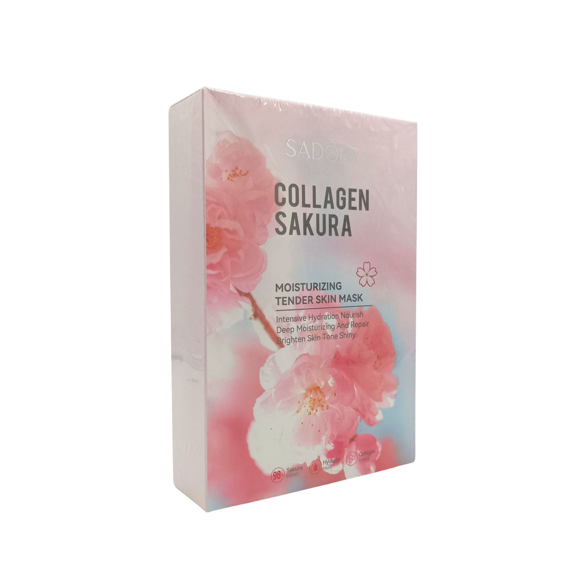 SADOER Cherry Blossom Collagen Moist& Rejuvenating Mask 10pcs