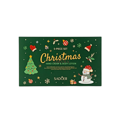 SADOER Christmas Hand Cream Gift Box – 5pcs moisturizing hand care with festive scents, available at Zakura Global.