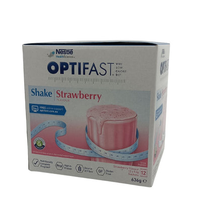 Nestle OPTIFAST Weightloss Milkshake - Strawberry 12x53g