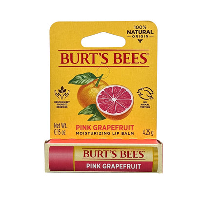 Burt's Bees Lip Balm Grapefruit 4.25g – Natural Hydrating Lip Care by Zakura Global.