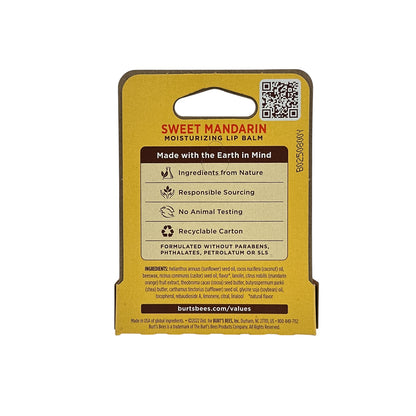 Burt's Bees Lip Balm Orange 4.25g – Natural Hydrating Lip Care by Zakura Global.
