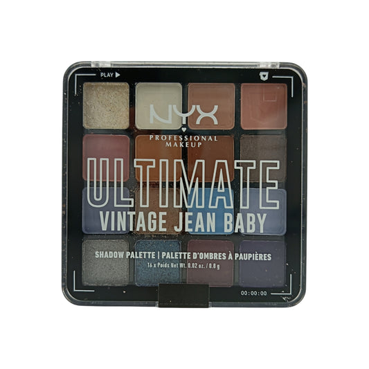 NYX Ultimate 16 Colors Eye Shadow Palette-Vintage Jean 16x0.8g