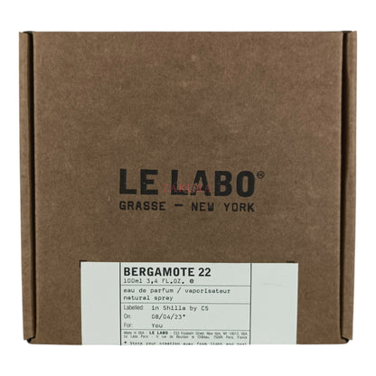 Le Labo Bergamote 22 Eau De Parfum 100ml