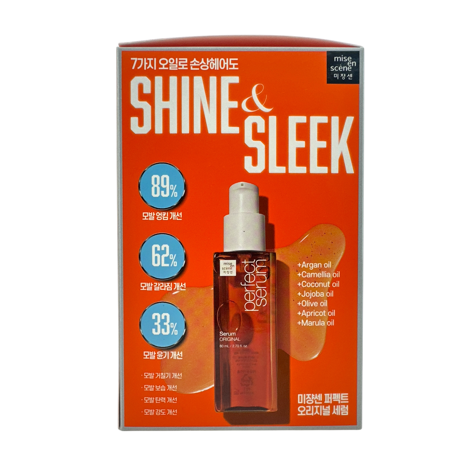 Mise en Scene Shine & Sleek Perfect Serum Set 4pcs