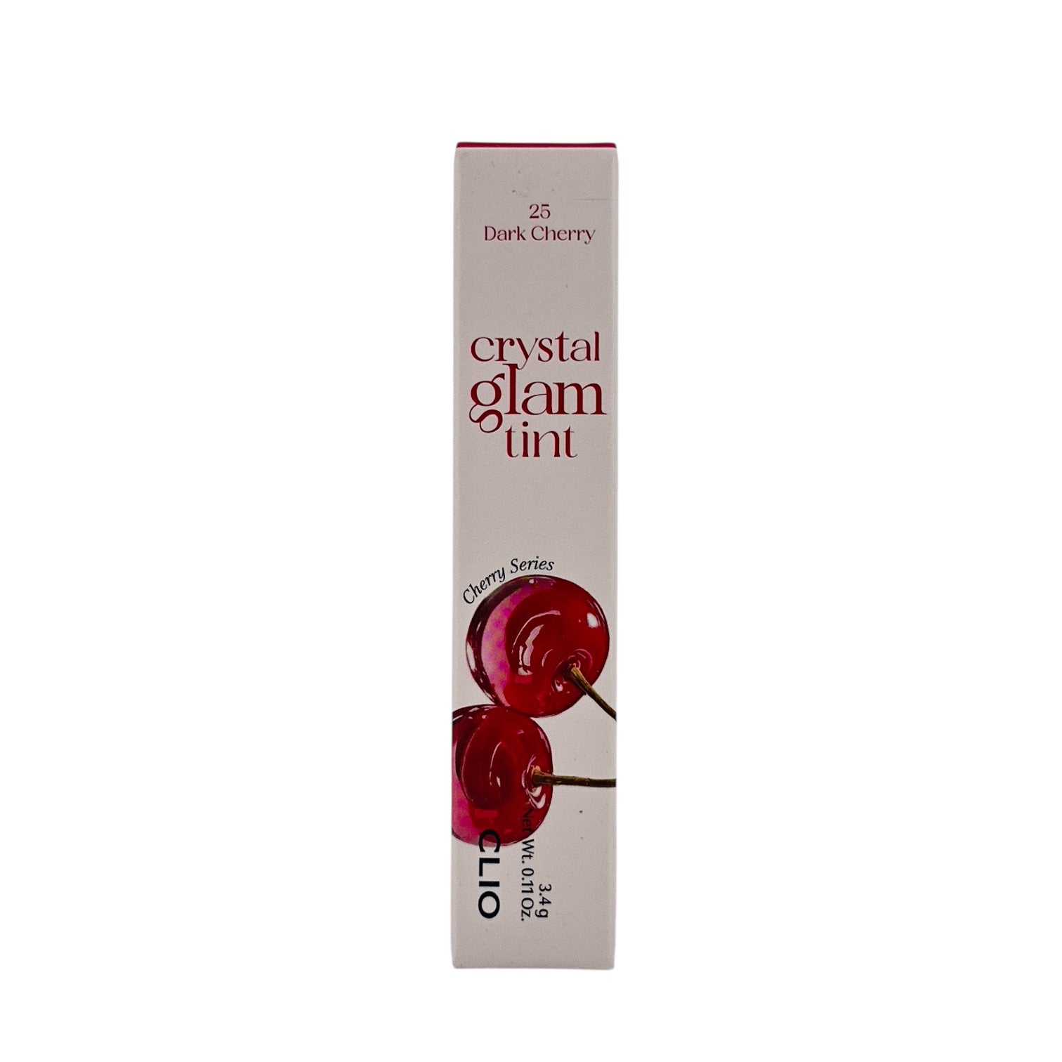CLIO Crystal Glam Tint 25 Dark Cherry 3.1g lipstick with glossy finish from Zakura Global.