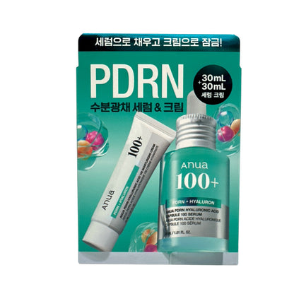 Anua PDRN + Hyaluron Capsule 100 Serum 30ml +Cream 30ml 2pcs