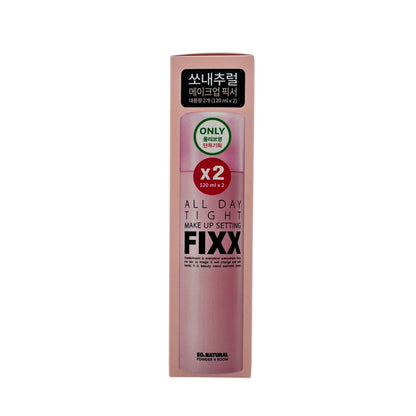 So natural All-day moisturizing and oil - controlling setting 2x120ml