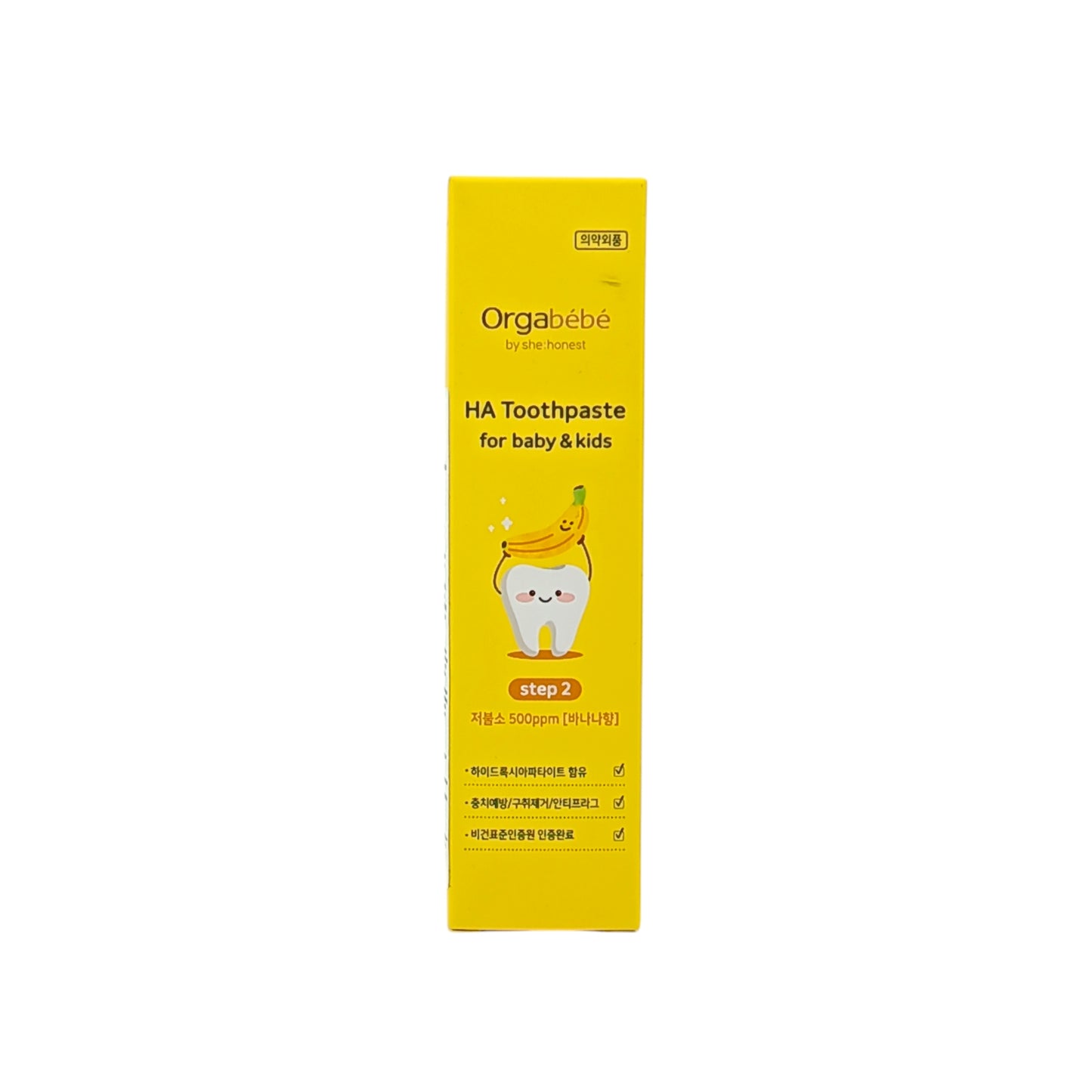 Orgabebe HA Toothpaste For Kids Step 2 - Banana Flavor 60g