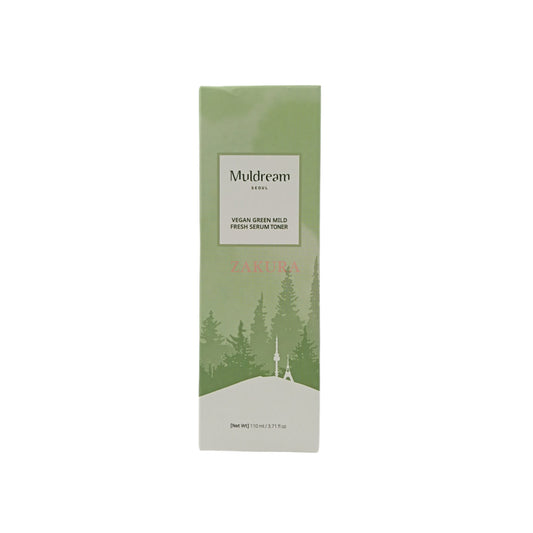 Muldream Vegan Green Mild Serum Toner 110ml (Fresh/ Intense) Fresh