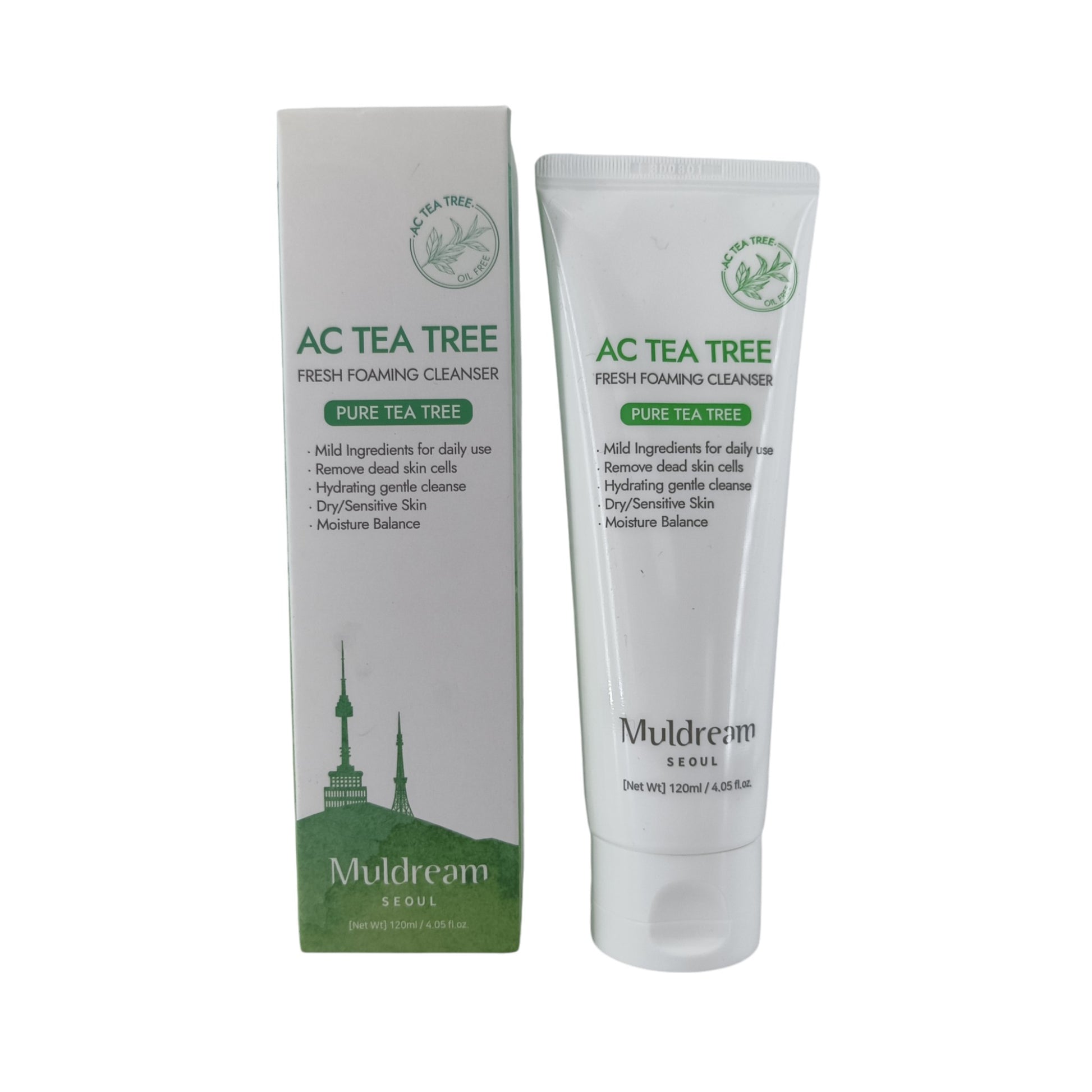 Muldream Ac Tea Tree Fresh Foaming Cleanser 120ml