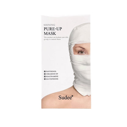 Sudee Shining Pure-Up Mask 10pcs by Zakura Global – brightening and hydrating facial masks for radiant, luminous skin.