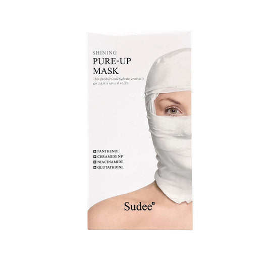 Sudee Shining Pure-Up Mask 10pcs by Zakura Global – brightening and hydrating facial masks for radiant, luminous skin.