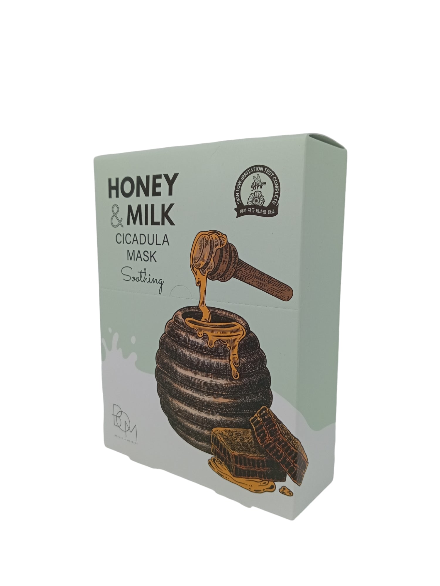 B.O.M Honey & Milk Water Mask 25gx10 (Hydrating/ Soothing/ Brightening) Soothing