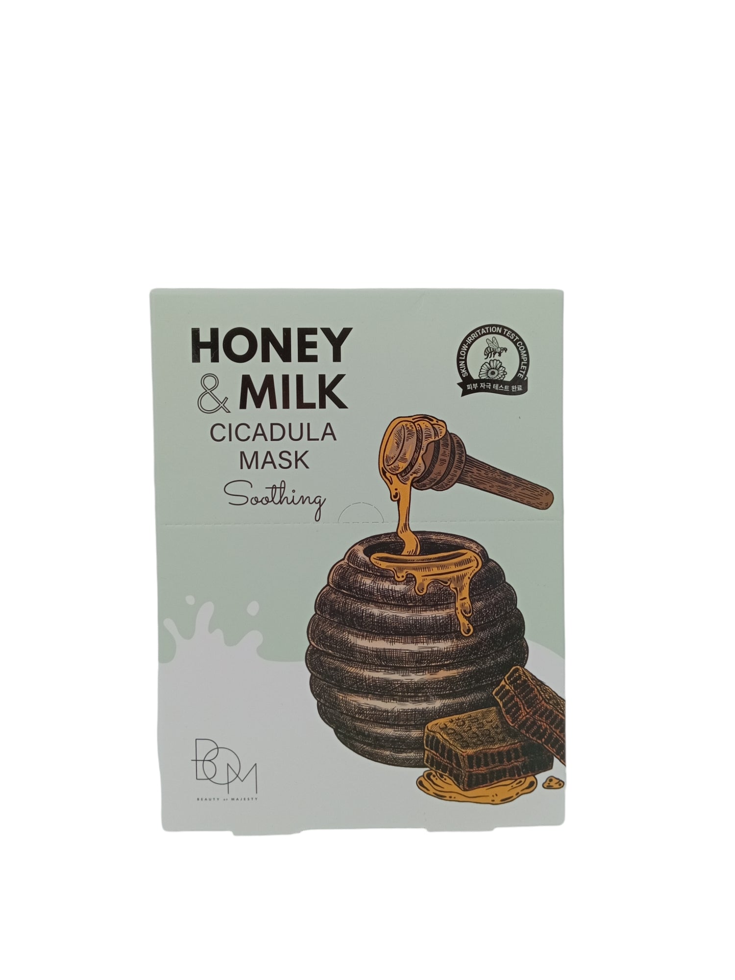 B.O.M Honey & Milk Water Mask 25gx10 (Hydrating/ Soothing/ Brightening) Soothing