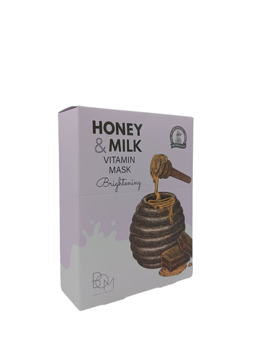 B.O.M Honey & Milk Water Mask 25gx10 (Hydrating/Soothing/Brightening) Brightening