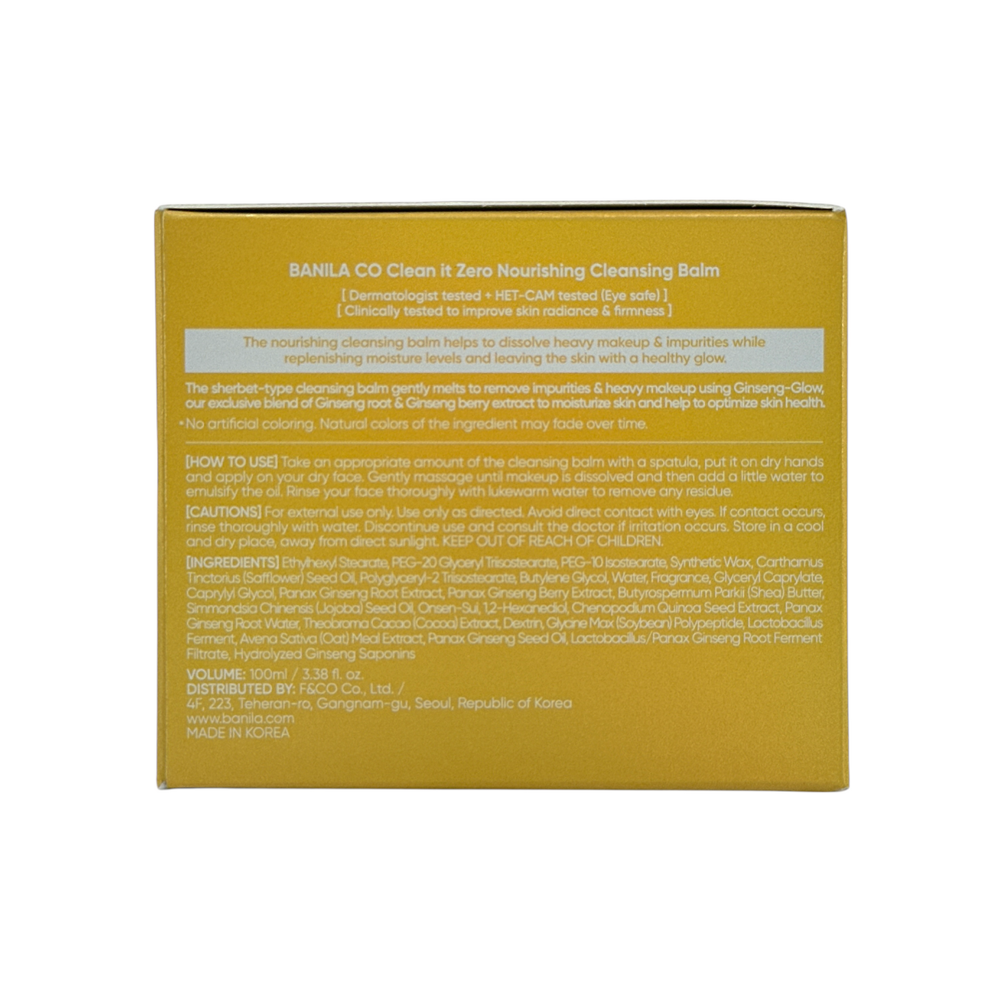 Banila Co. Clean It Zero Cleansing Balm - Nourishing  100ml