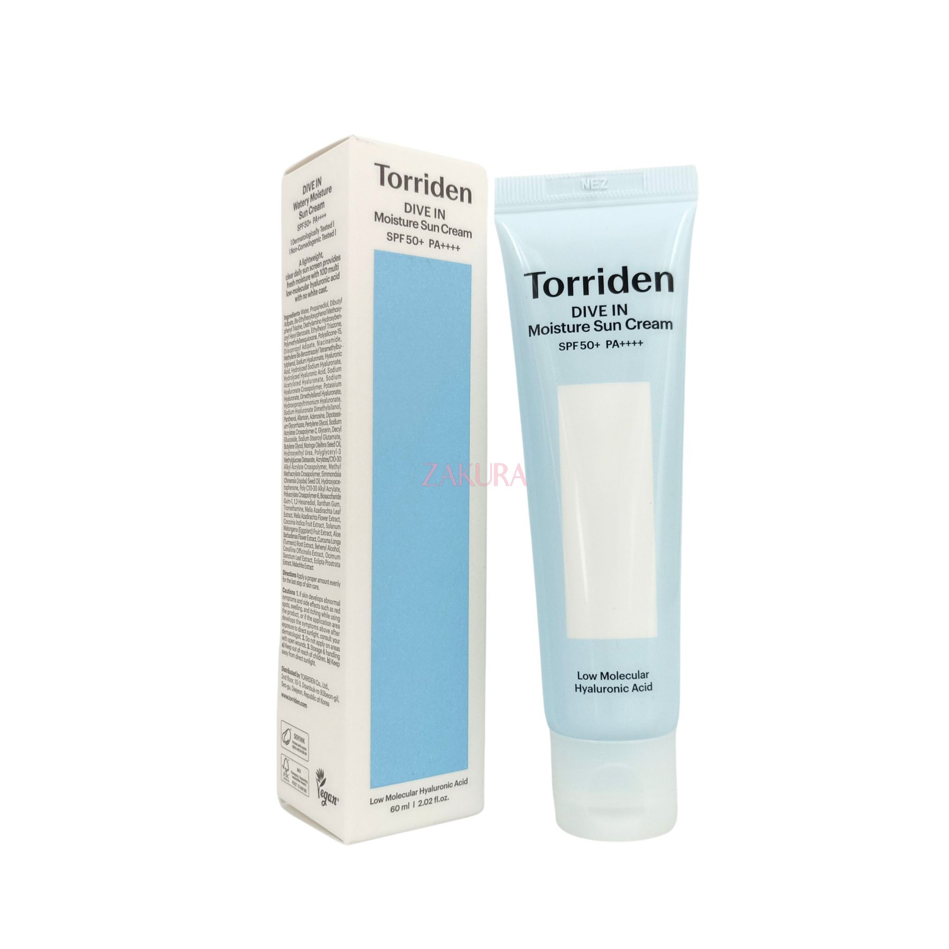 Torriden DIVE-IN Moisture Sun Cream SPF 50+ 60ml