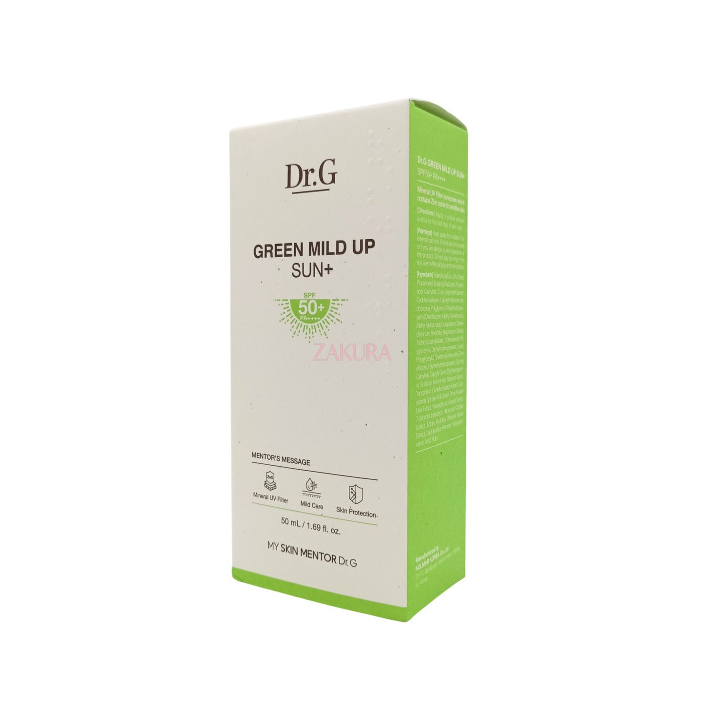 Dr.G Green Mild Up Sun+ SPF50+ PA++++ 50ml