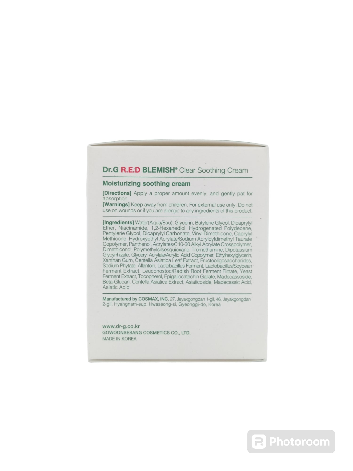 Dr.G R.E.D Blemish Clear Soothing Cream 70ml