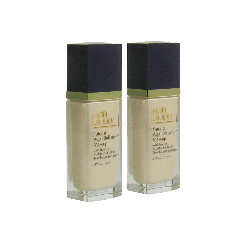 Estee Lauder Futurist Aqua Brilliance Makeup SPF20/PA++ 2x30ml (1C0 Duo/2C0) 2C0