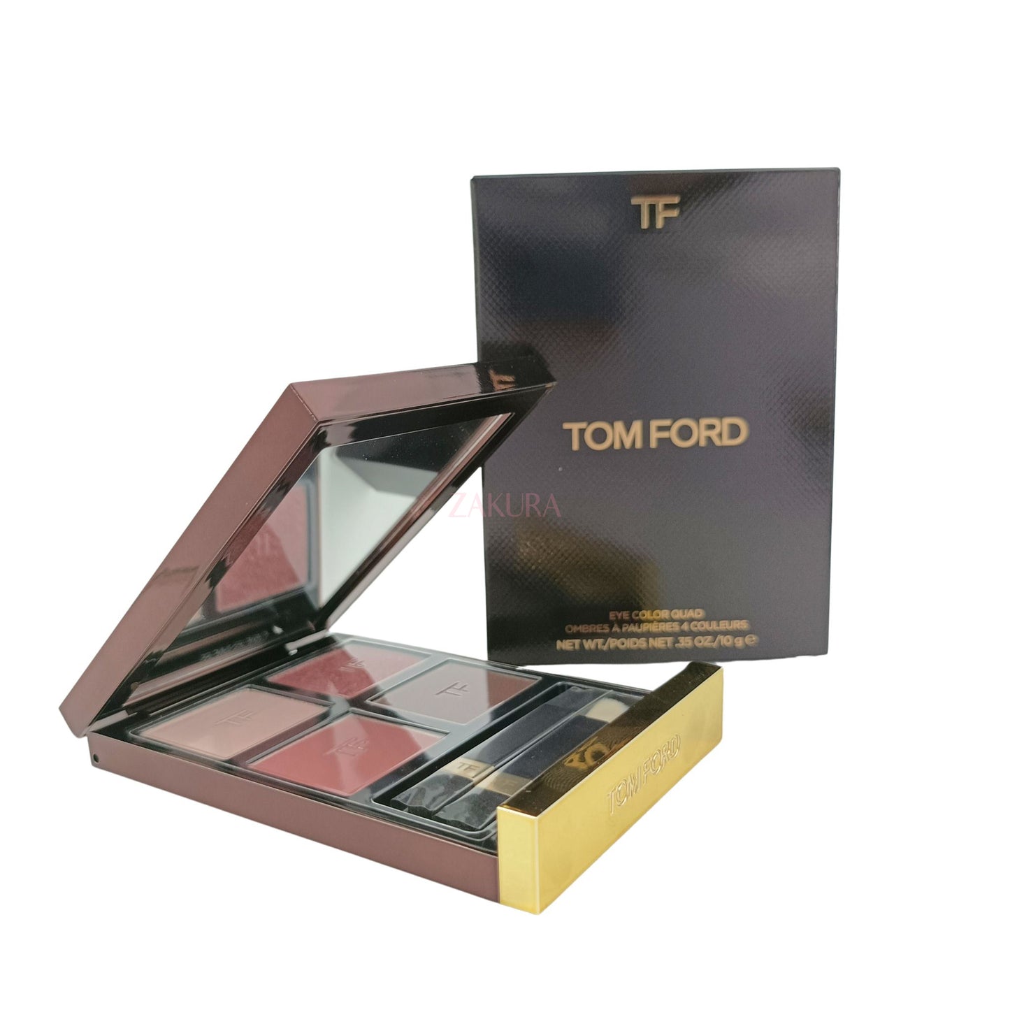 Tom Ford Eye Color Quad - 01 Golden Mink/31 Sous Le Sable/35 Rose Topaz/45 Iconic Smoke/30 Insolent Rose 30 Insolent Rose 10g