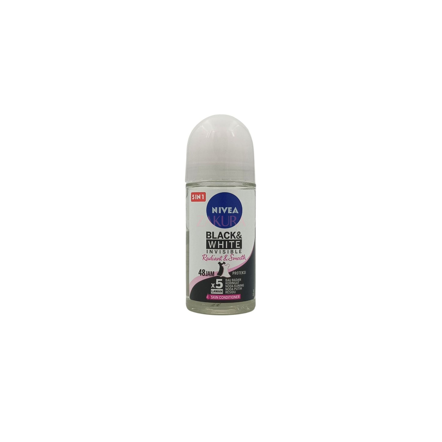 Nivea Roll On 50ml (Brightening Skill Touch/Pearl & Beauty/Black & White Radiant & Smooth/Brightening Antibakteri) Black & White Radiant & Smooth