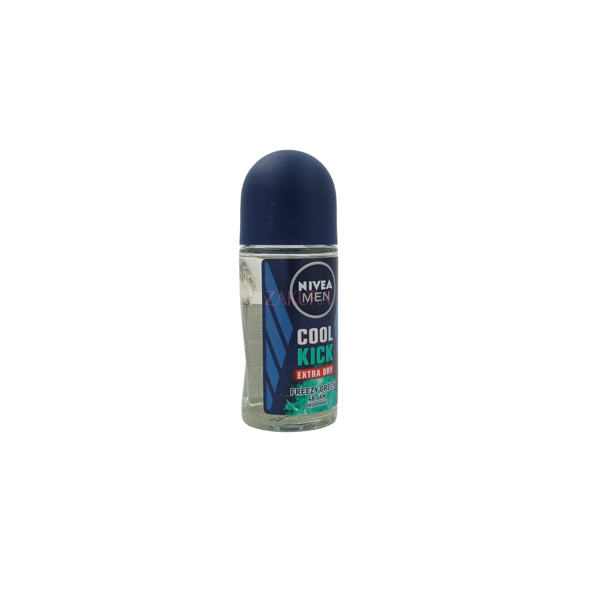 Nivea Men Roll On 50ml(Back & White Invisible Original/Fresh Active/Black & White Invisible Fresh/ Deep Black Charcol Espresso/Cool Kick Extra Dry) Cool Kick Extra Dry