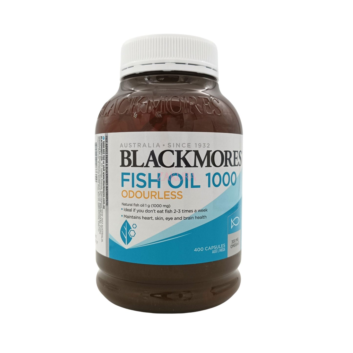 Blackmores Fish Oil 1000 Odourless 400caps